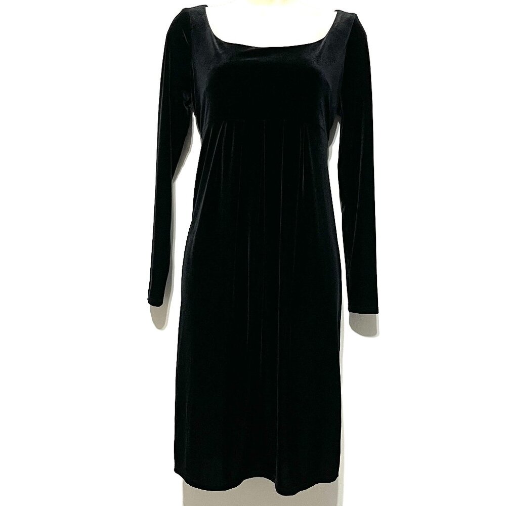 Jones Womens Velvet Babydoll Dress 6 Empire Waist Whimsigoth Y2K 90s Vamp Witchy